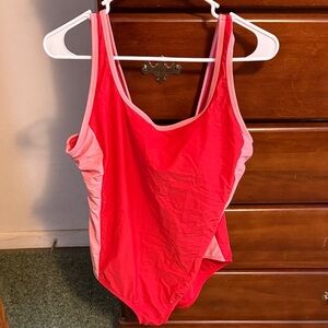 Women's multi Pink One-Piece Swimsuit size XX-Large Brand new Lands end